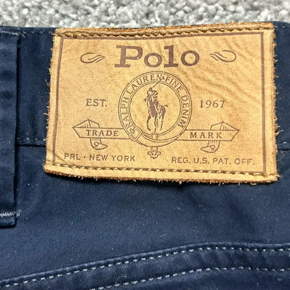 Polo Ralph Lauren Navy Blue Flat Front Chinos size 38
